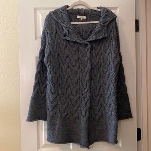 Charcoal Gray Sweater Coat
